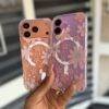 PINK DAISY TRANSPARENT MAGSAFE