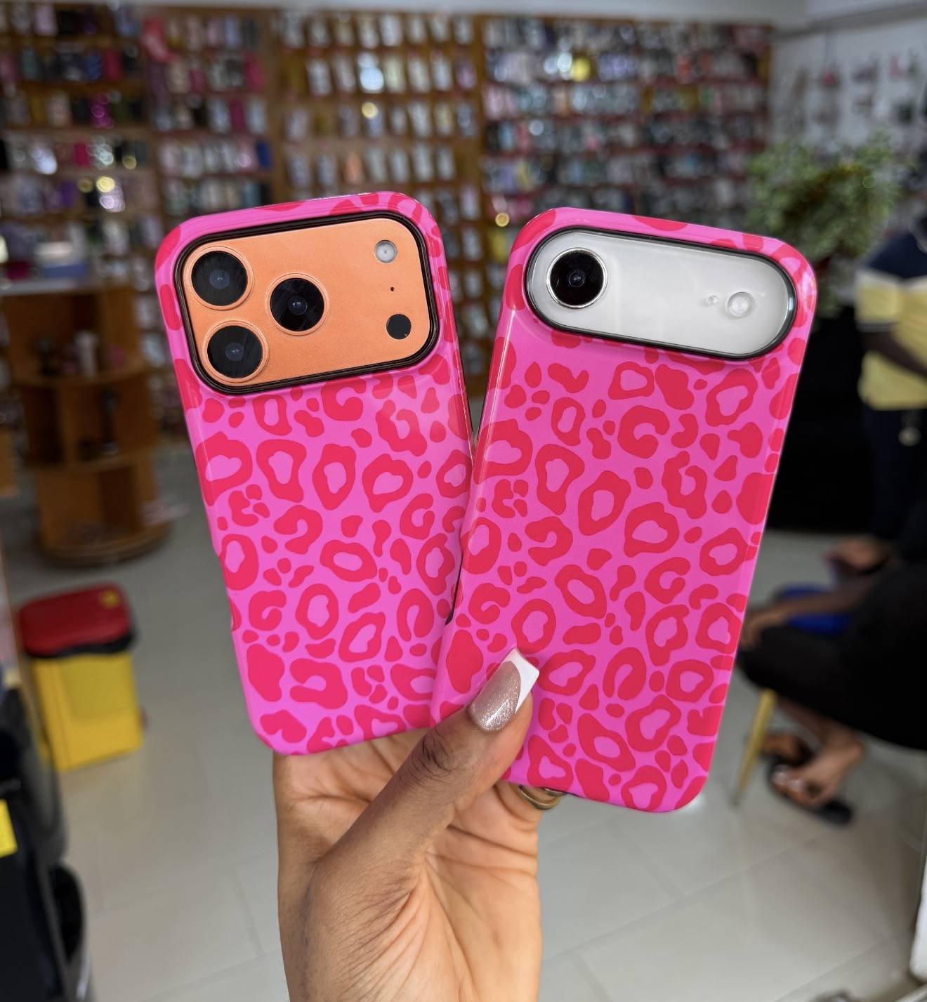 HOT PINK LEOPARD PRINT 2IN1 CASE