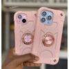 LIGHT PINK ARMOR RING CASE
