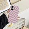 LIGHT PINK STRIPED RIPPLE CASE