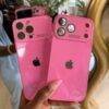 HOT PINK FOCUS ELECTROPLATED GLASS