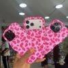 HOT PINK PRINT RIPPLE CASE