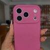 SASSY PINK CAMERA HOLE SILICONE LANYARD CASE