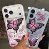 TRANSPARENT BUTTERFLY BOW CHARM CASE