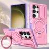 PINK LILAC SHOCKPROOF KICKSTAND SLIDE SAMSUNG CASE