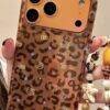 BROWN KITTY PRINT CHARM
