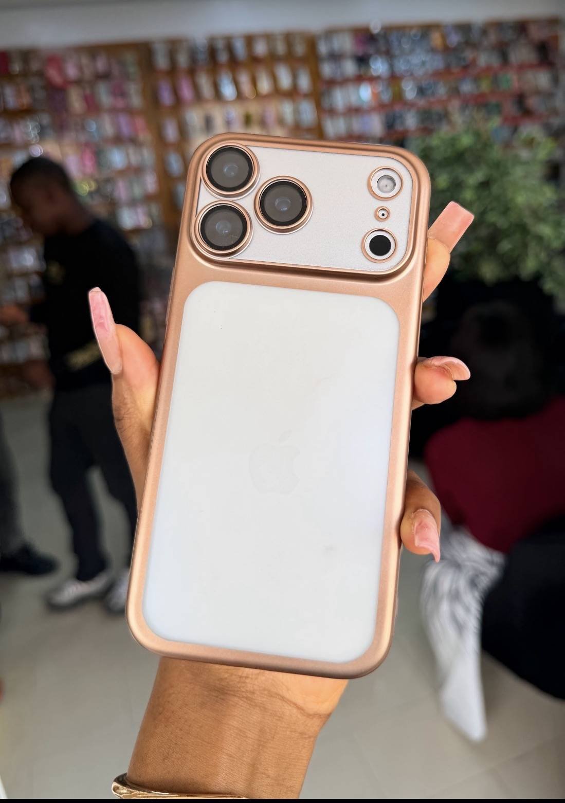 DESERT FROSTED TRANSPARENT BORDER CASE