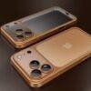 ORANGE FROSTED TRANSPARENT BORDER CASE