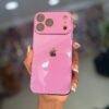HOT PINK GLOSSY ELECTROPLATED GLASS