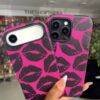 PINK BLACK LIPS 2IN1 CASE