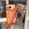 ORANGE GLAZED TRANSPARENT MAGSAFE