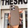 TAUPE APPLE LEATHER CASE