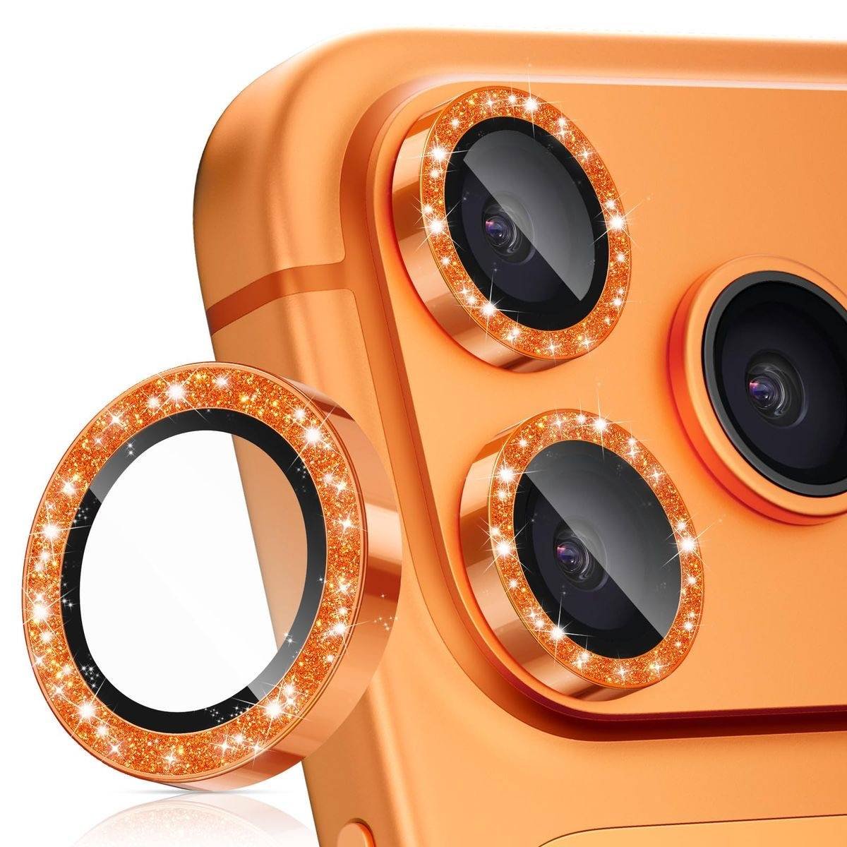 ORANGE GLITTER CAMERA PROTECTOR 17PM - Image 2