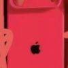HOT PINK CAMERA HOLE SILICONE CASE
