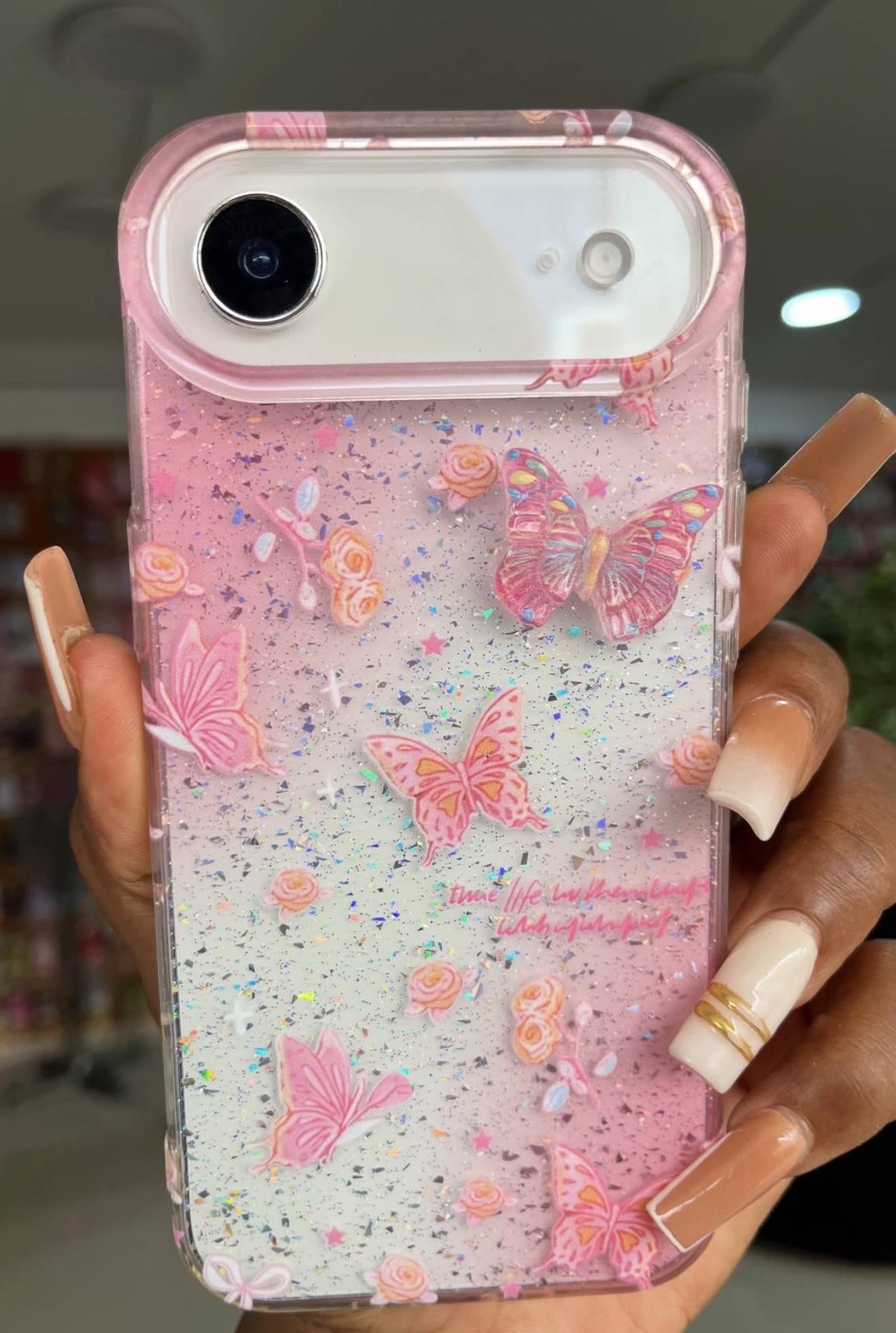 PINK BUTTERFLY SPRINKLES CASE - Image 2