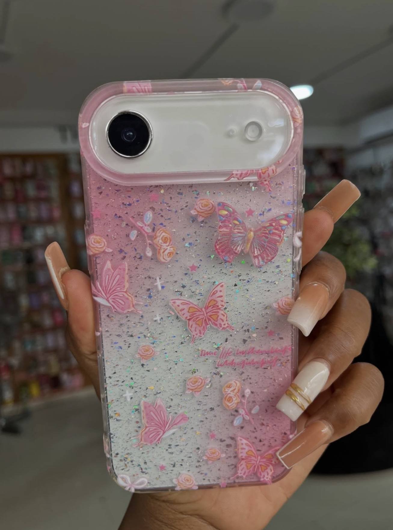 PINK BUTTERFLY SPRINKLES CASE - Image 3