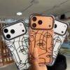 BLACK TRANSPARENT ABSTRACT CASE