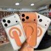 ORANGE TRANSPARENT BOLD KICKSTAND CASE
