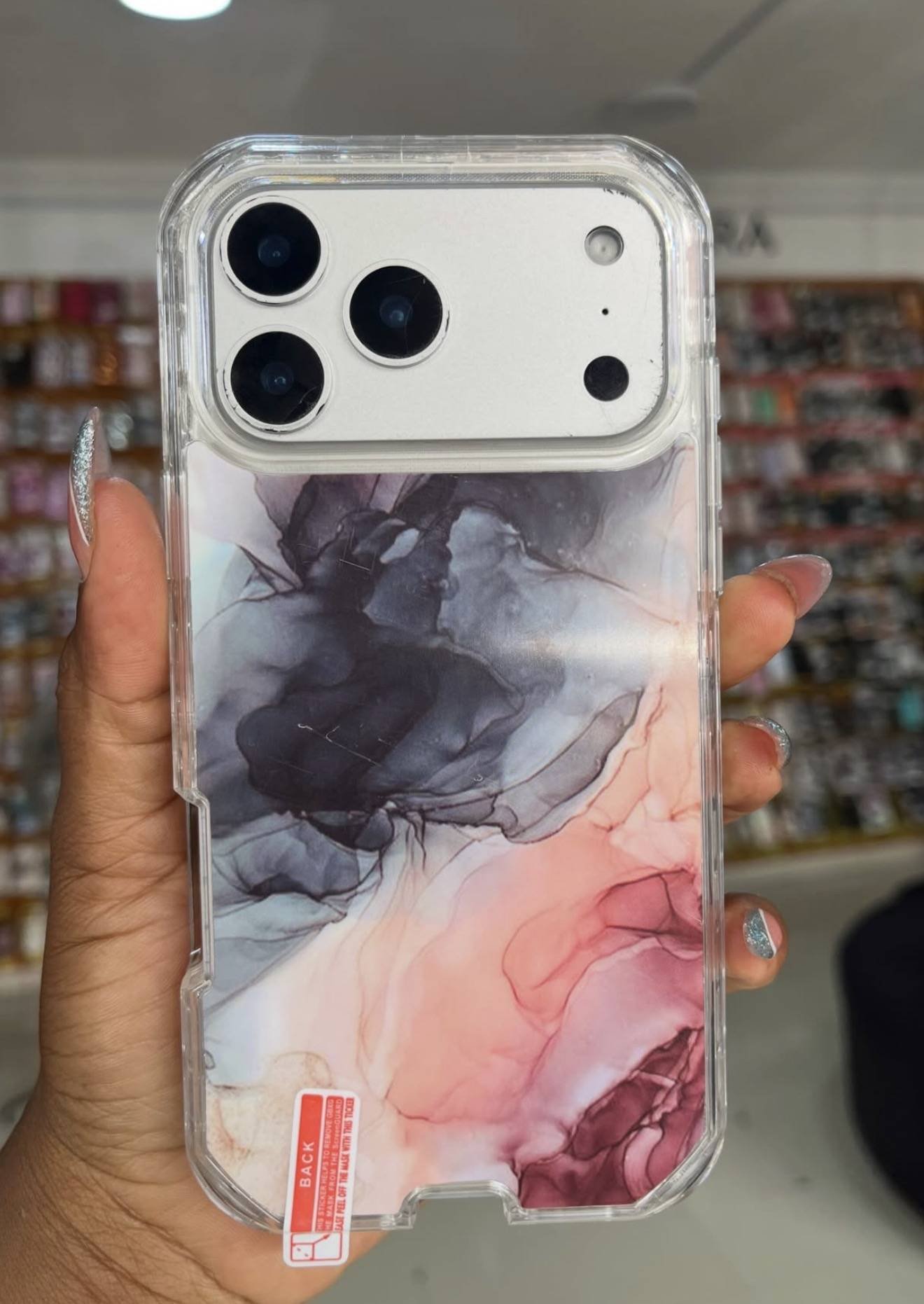 BLUE CLOUDY 3IN1 MARBLE CASE - Image 2