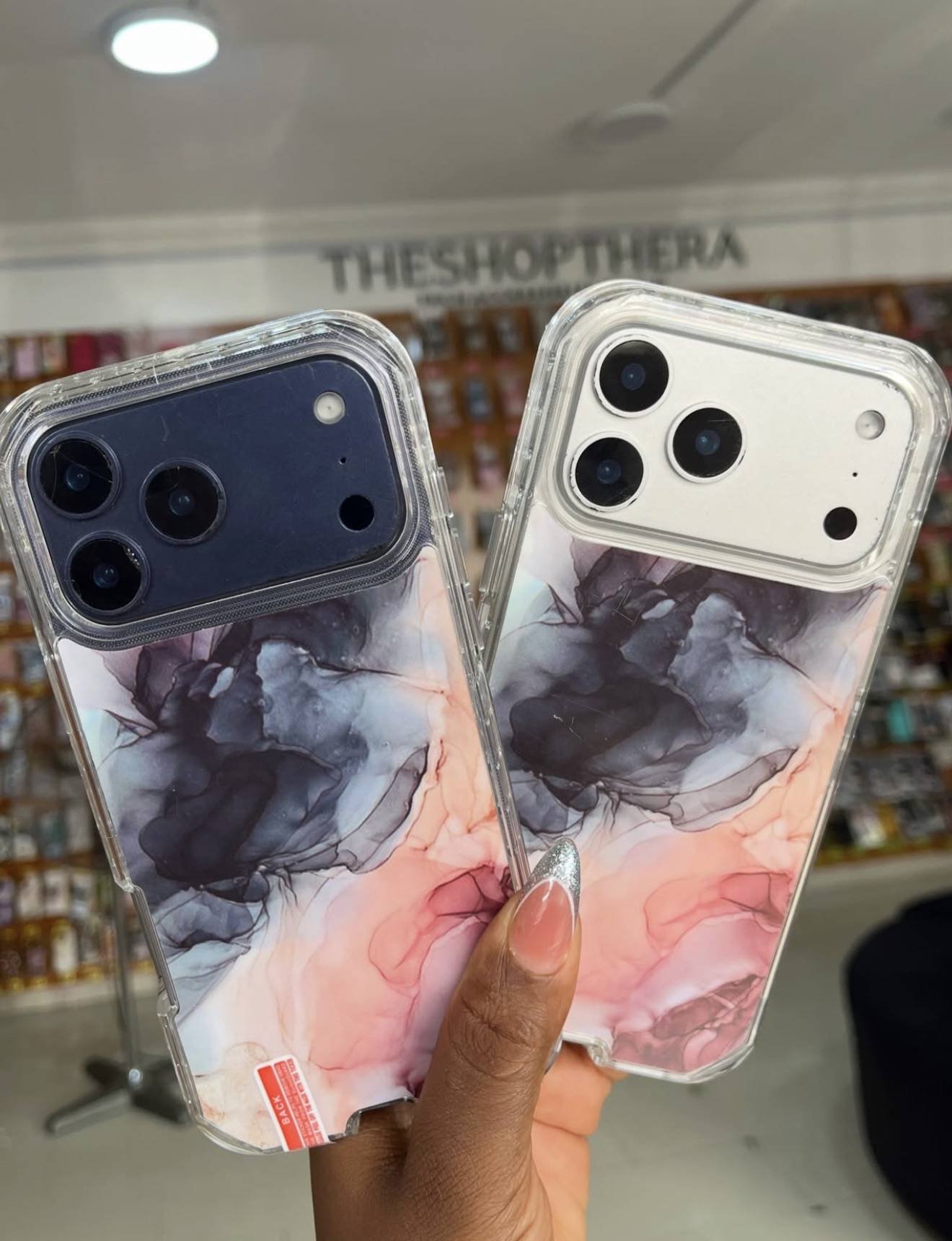 BLUE CLOUDY 3IN1 MARBLE CASE