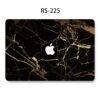 BLACK GOLD MARBLE MACBOOK CASE