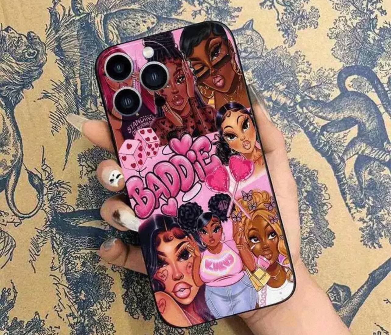 PINK AFRO BADDIE CAMERA HOLE