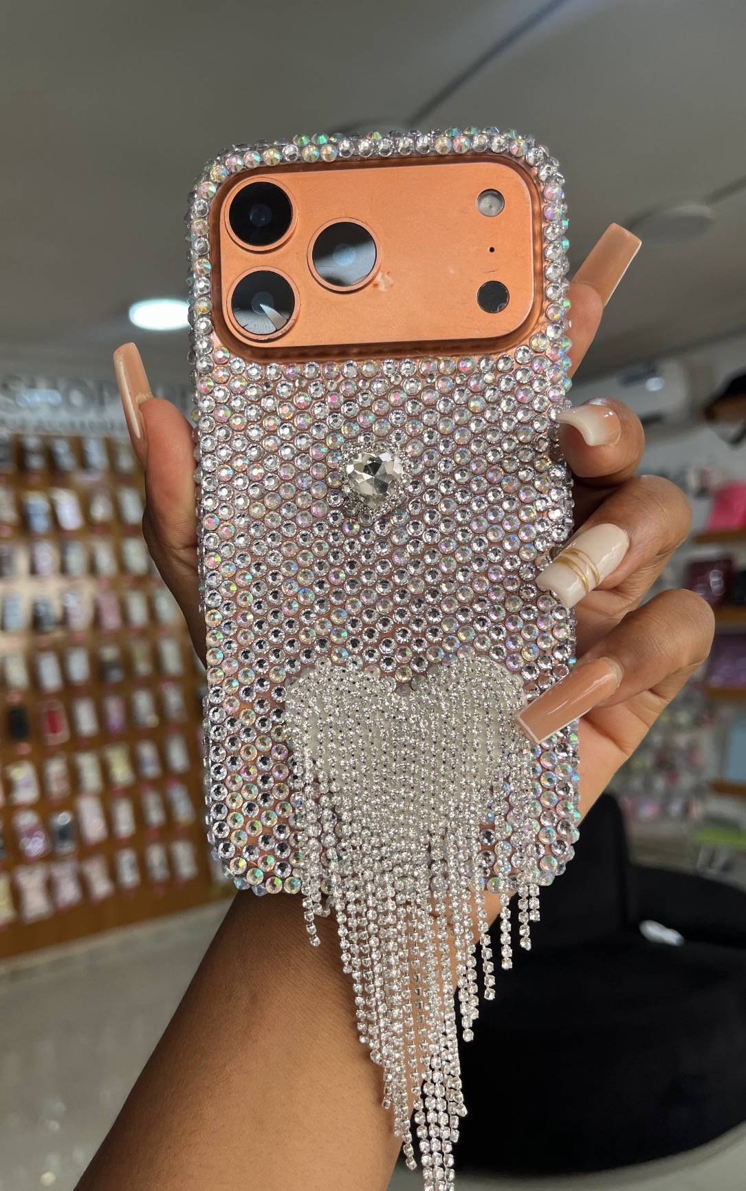 SILVER STUDDED FRINGES CASE - Image 5