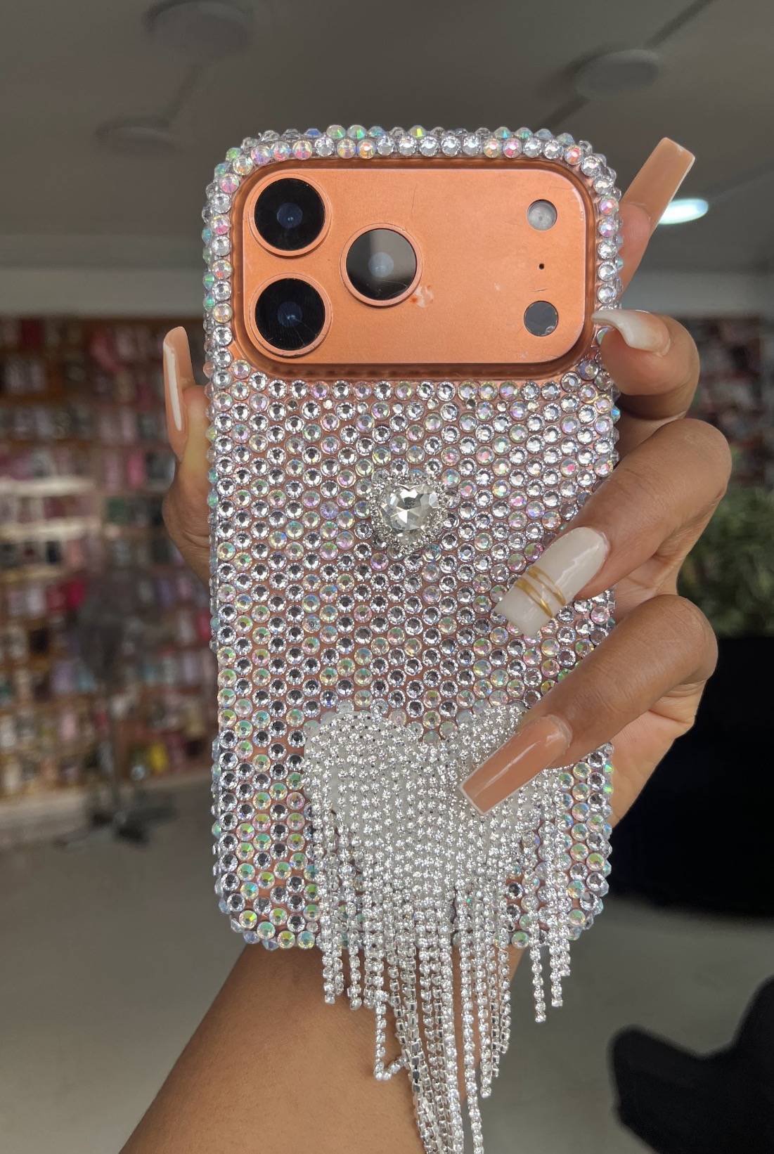SILVER STUDDED FRINGES CASE - Image 6