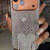 SILVER STUDDED FRINGES CASE