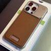 SILVER BROWN SUEDE LEATHER COMPONENT
